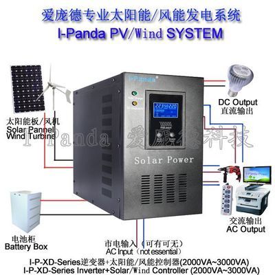 离网小型家用太阳能发电机组系统 逆变控制一体机 2000w - 离网小型家用太阳能发电机组系统 逆变控制一体机 2000w厂家 - 离网小型家用太阳能发电机组系统 逆变控制一体机 2000w价格 - 深圳市爱庞德新能源科技 - 
